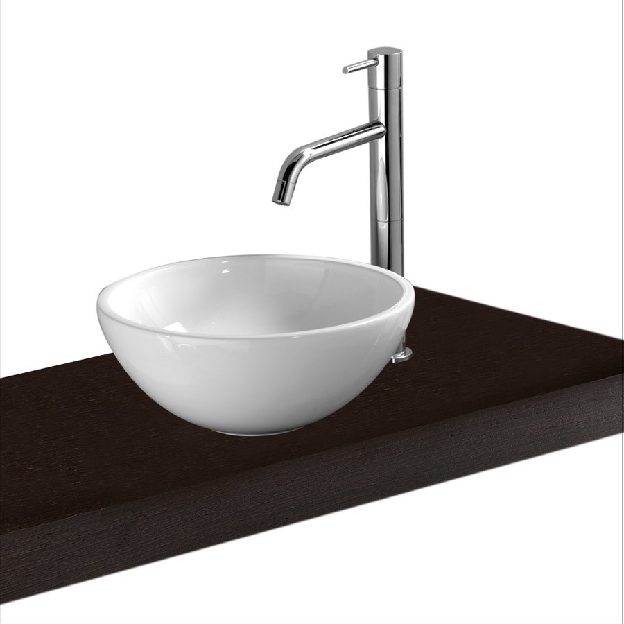 Prisma ii supersnygg litet handfat i porslin. made in italy