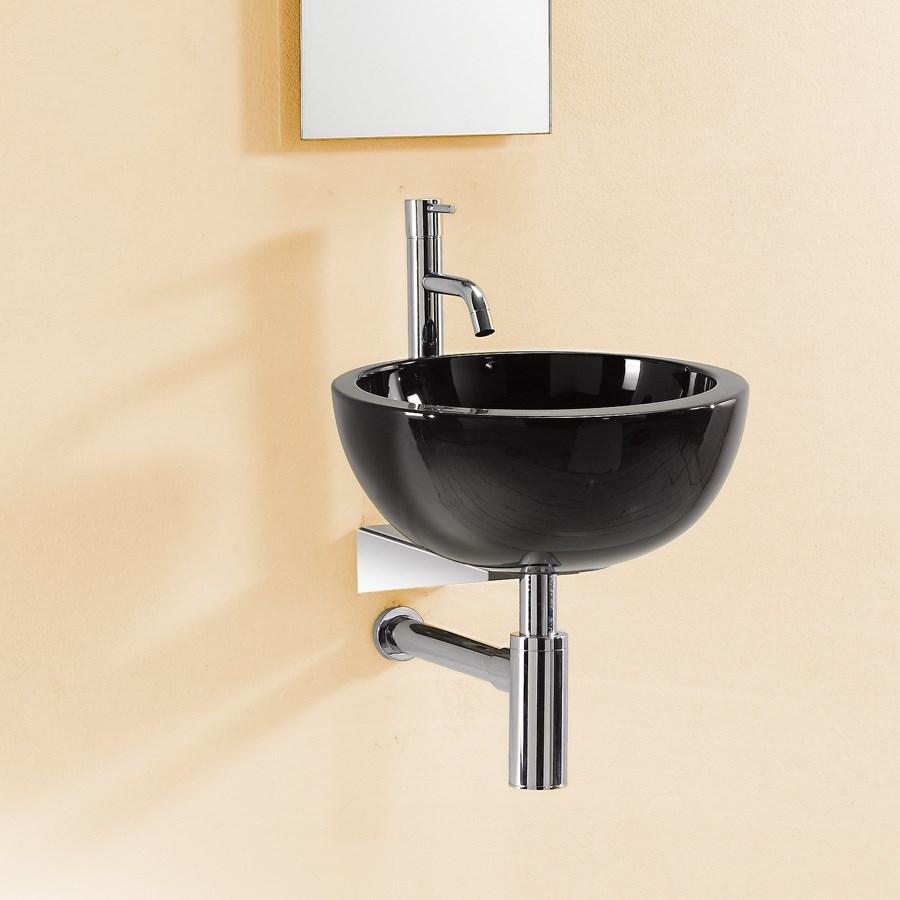 Svart Tvättställ Cup i vackra runda design. Made in Italy av AET
