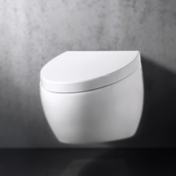 Ovale - Toalettsits i matt vit för toaletten Ovale.