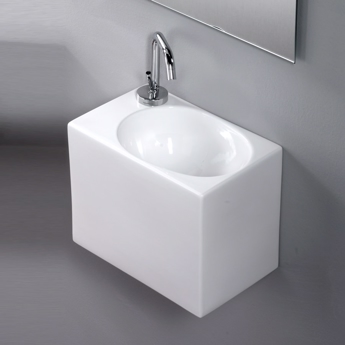 Liten tvättställ The White Box i smart design